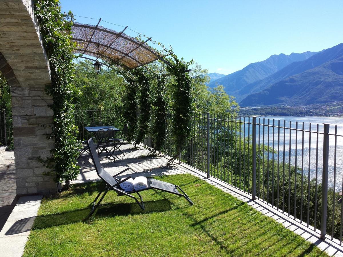 Villa Valuri Vista Magnifica Sul Lago Di Como Appartamento Piano Terra Vercana Exterior foto